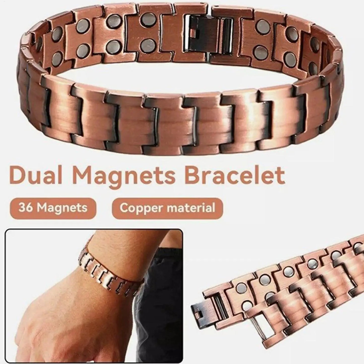 Pure Copper Magnetic Bracelets for Men