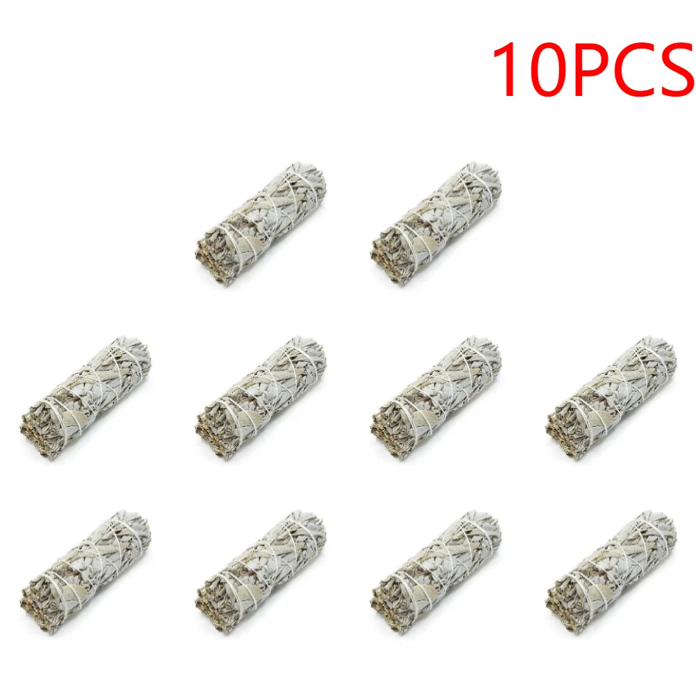 Natural White Sage Smudge Sticks – 10.5cm Bundle for Cleansing, Protection & Energy Clearing