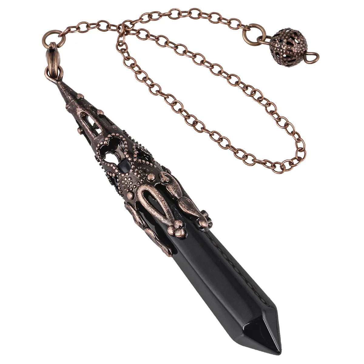 Reiki Crystal Pendulum – Natural Stone Dowsing Tool for Chakra Healing & Energy Work