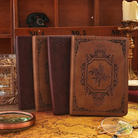 Vintage PU Leather Journal – 144 Pages of Lined Paper | Classic Writing Notebook for Thoughts, Travel & Creativity
