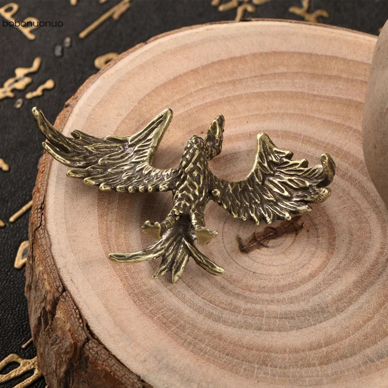 Solid Brass Flame Phoenix Statue – Symbol of Rebirth, Strength & Eternal Transformation