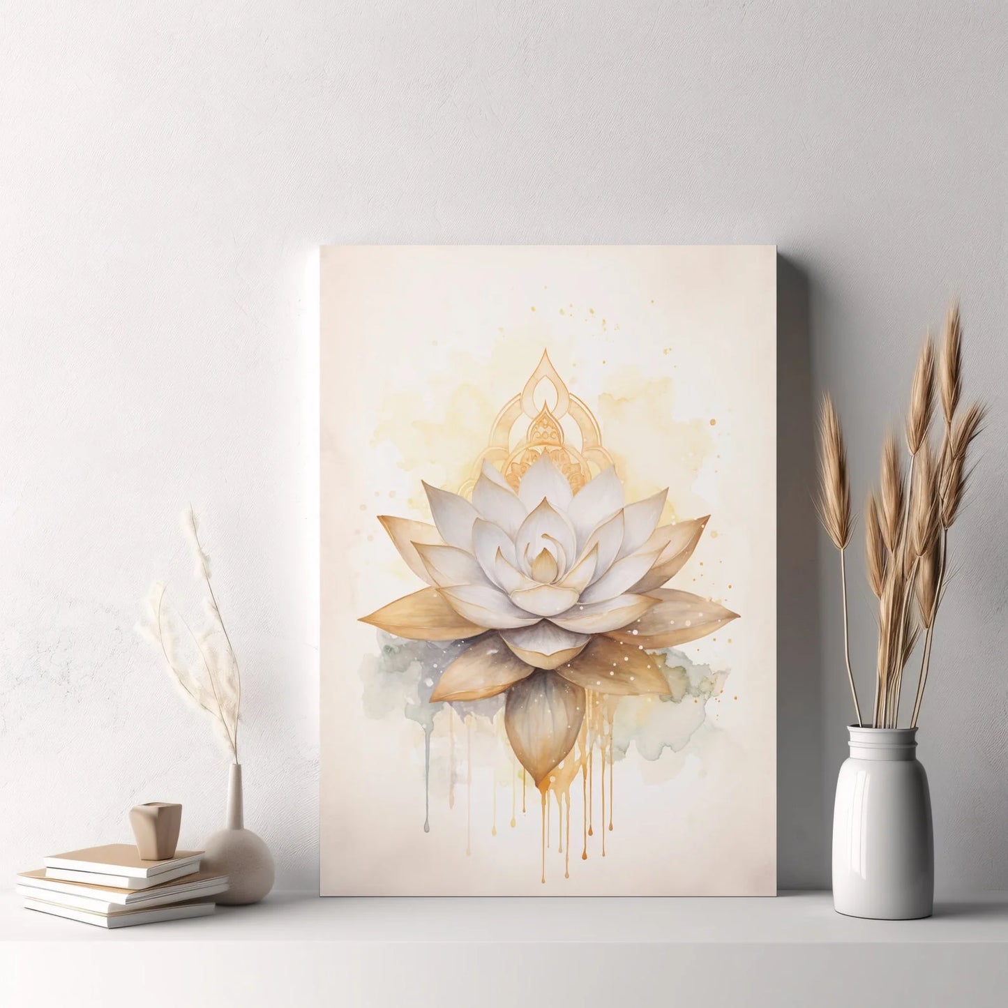 Tree of Life & Buddha Canvas Wall Art – Nordic-Inspired Spiritual Decor for Home & Meditation Spaces