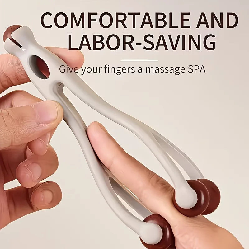 Wooden Finger Massage Roller
