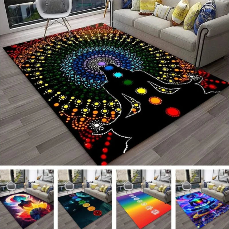 Yoga Meditation Carpet – Soft, Sacred Space for Mindfulness, Stretching & Spiritual Practice