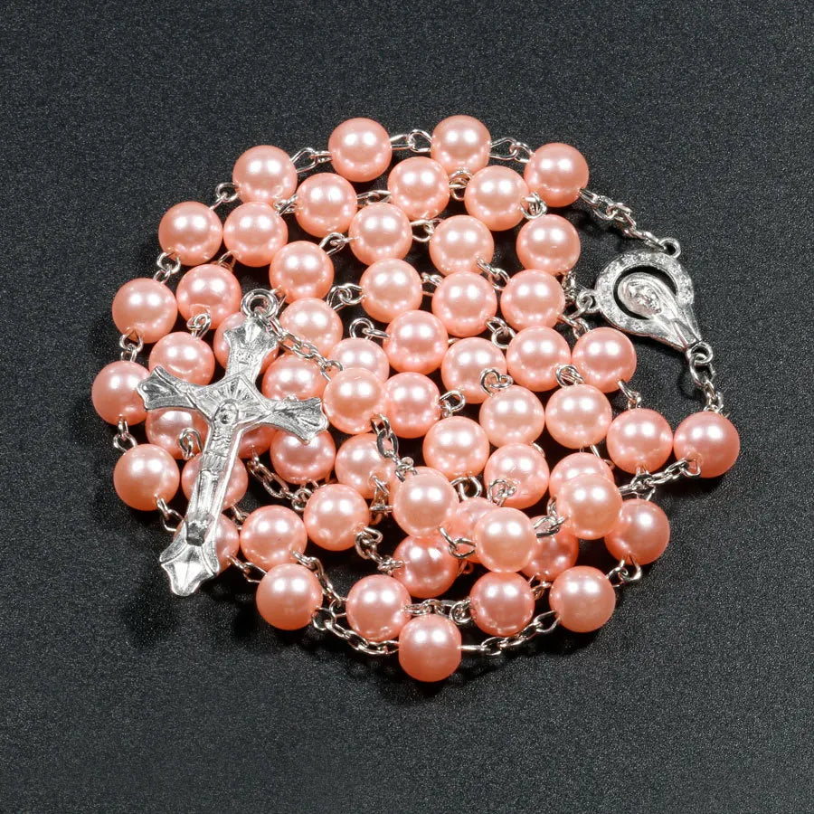 Rosary Necklace for Women – Elegant Beaded Prayer Necklace for Faith & Devotion