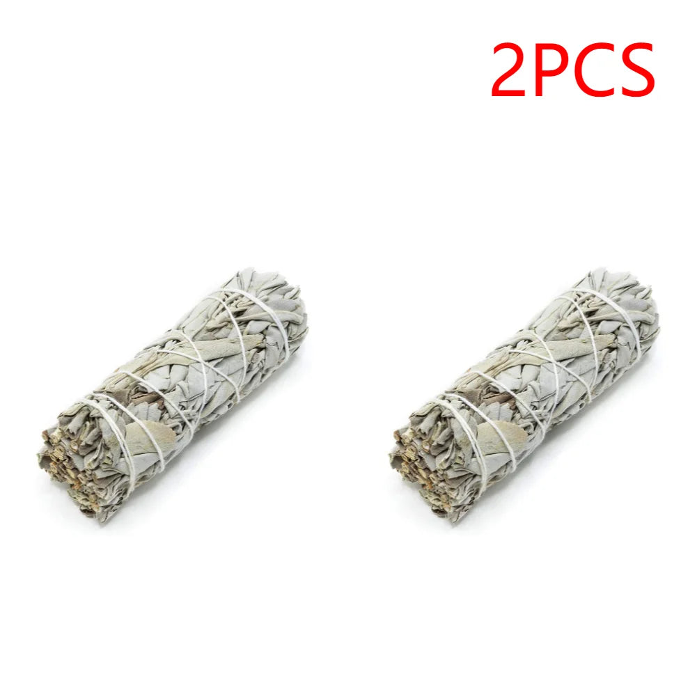 Natural White Sage Smudge Sticks – 10.5cm Bundle for Cleansing, Protection & Energy Clearing