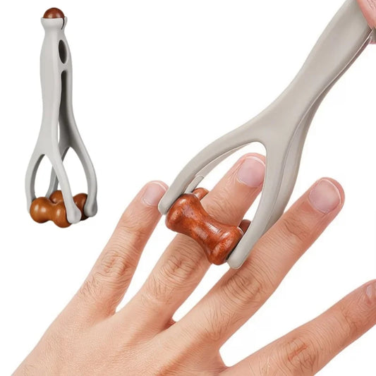 Wooden Finger Massage Roller