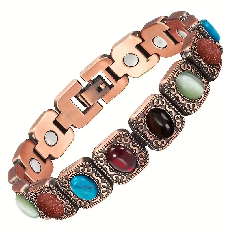 Colorful Stones Magnetic Bracelet for Women