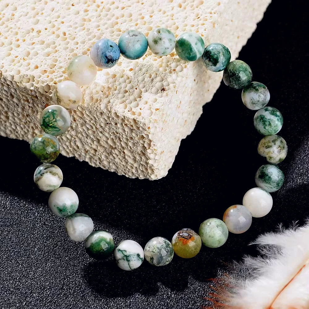 Natural Stone Symbolic Beaded Bracelet Women and Men