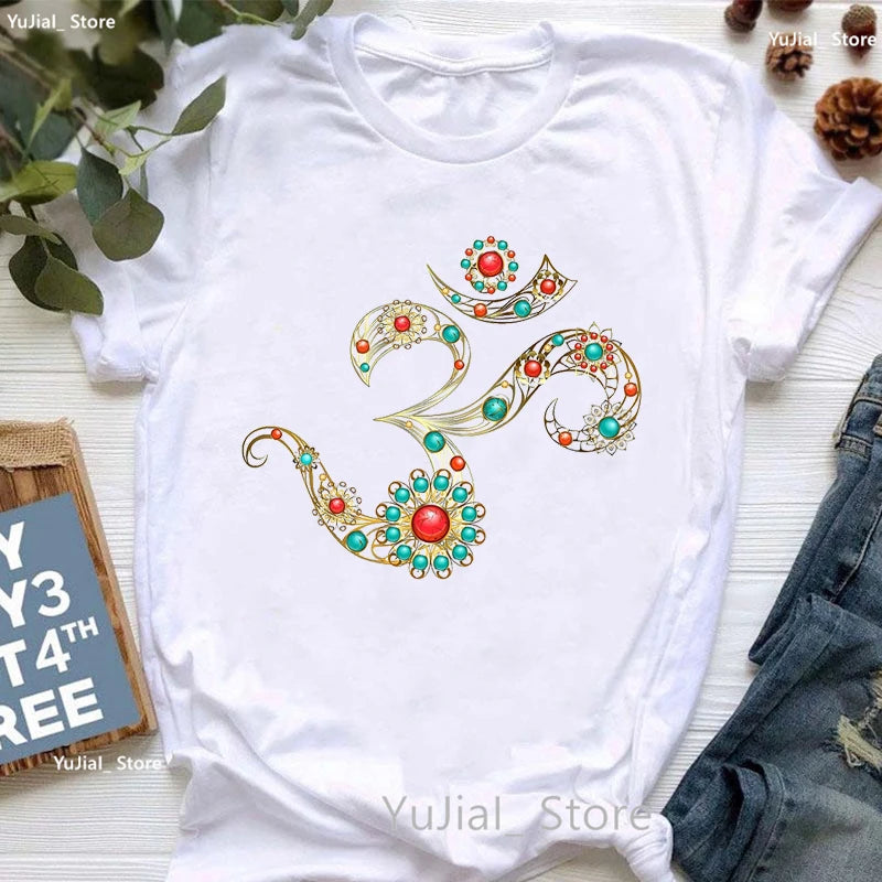 Chakra Lotus Eye Yoga T-Shirt – Spiritual Energy Center Design Tee for Meditation, Healing & Conscious Living